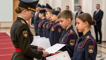 В Крымском казачьем кадетском корпусе вручили аттестаты выпускникам 9-х классов