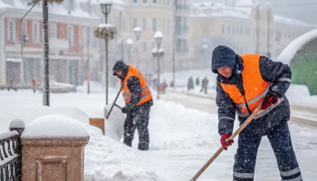 Коммунальные службы Белореченска работают без выходных из-за снегопада