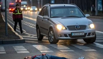 В Каневской иномарка сбила подростка на пешеходном переходе