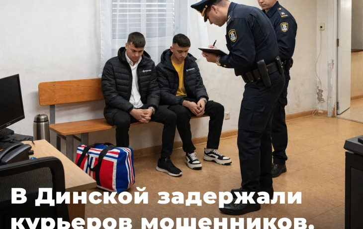 В Динской задержали курьеров мошенников, похитивших у пенсионера 2,7 млн рублей В Динской задержали курьеров мошенников, похитивших у пенсионера 2,7 млн рублей