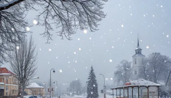 Погода в Гулькевичи: холод и краткий снегопад
