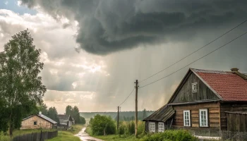 Пасмурная погода с кратковременным дождём ожидается сегодня в Белой Глине