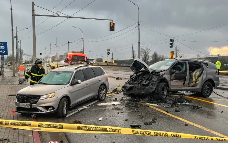 В Крымске на перекрёстке произошло жёсткое лобовое ДТП В Крымске на перекрёстке произошло жёсткое лобовое ДТП