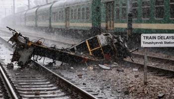 Задержки поездов в Тимашевске после падения беспилотника на железнодорожной станции