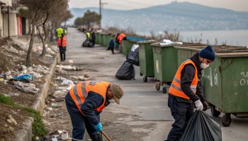 В Ильском продолжается ежедневная уборка площадок ТКО