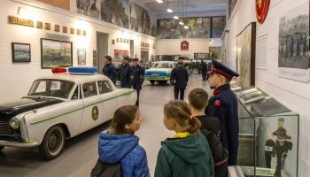 Студенты побывали на экскурсии в музее полиции Приморско-Ахтарского района