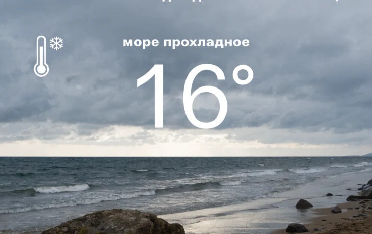 В Анапе 18 мая ожидаются дожди и прохладное море