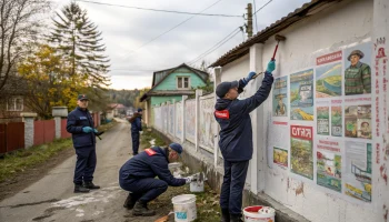 В Белореченском районе закрасили 43 наркорекламы во время антинаркотического рейда