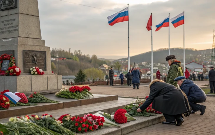 Память о героях почтили в Крымске накануне Дня Победы