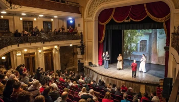 Творческий вечер театра &laquo;Мельпомена&raquo; прошёл в Полтавской и объединил любителей сцены