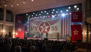 &laquo;Рубеж 55&raquo; выступил в Новопокровской перед Днем Победы