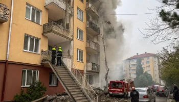 В Туапсе взрыв газовой колонки в жилом доме повредил квартиры и подъезд