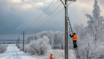 В Лабинске восстановили линии 10 кВ после сильного снегопада