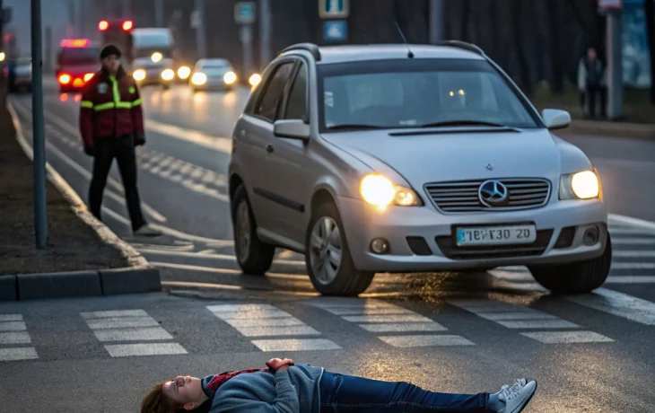 В Каневской иномарка сбила подростка на пешеходном переходе