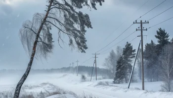 Штормовое предупреждение объявлено в Ленинградском районе на 4 и 5 января