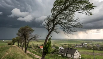 Штормовое предупреждение объявили в Отрадненском районе на 3 и 4 апреля