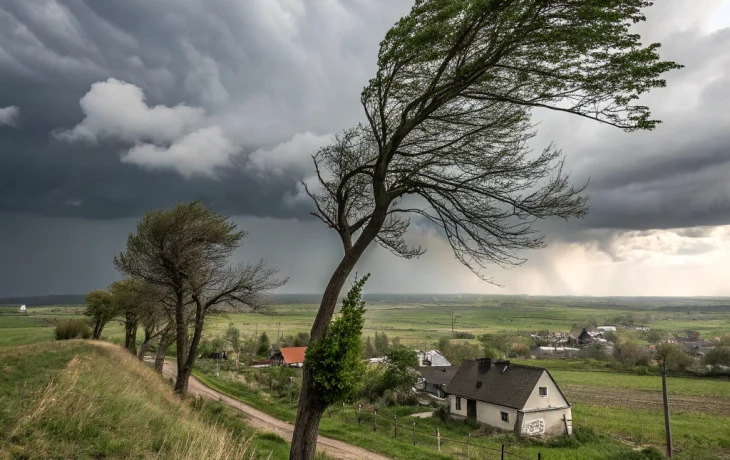 Штормовое предупреждение объявили в Отрадненском районе на 3 и 4 апреля