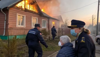Полицейские в Отрадной помогли жильцам при утреннем пожаре в жилом доме