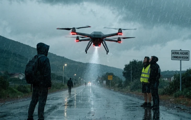 В Крымском районе объявляли режим беспилотной опасности В Крымском районе объявляли режим беспилотной опасности