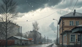 Пасмурный понедельник с кратковременными дождями ожидается в Белореченске 20 апреля