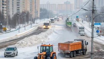 В Белореченске продолжаются работы по уборке улиц после зимней непогоды