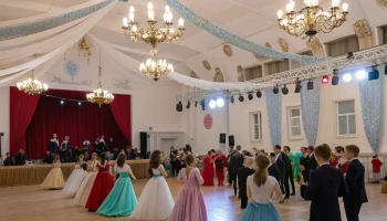 Сретенский бал в школе №1 станицы Выселки прошёл в двенадцатый раз для старшеклассников