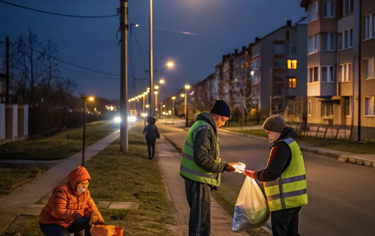 В Апшеронске провели акцию по безопасности пешеходов в тёмное время суток
