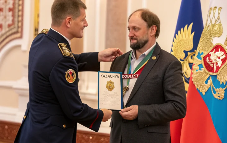 Житель Белореченска награждён медалью &laquo;Казачья доблесть&raquo; за вклад в общественную деятельность