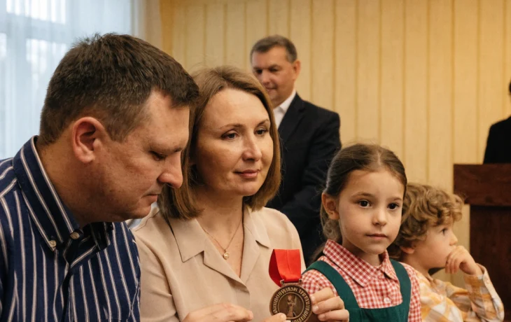 Семья из Кореновска удостоена краевой медали &laquo;Родительская доблесть&raquo;
