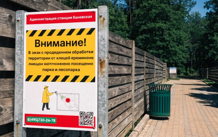 В Каневской временно ограничили посещение парков из-за обработки от клещей