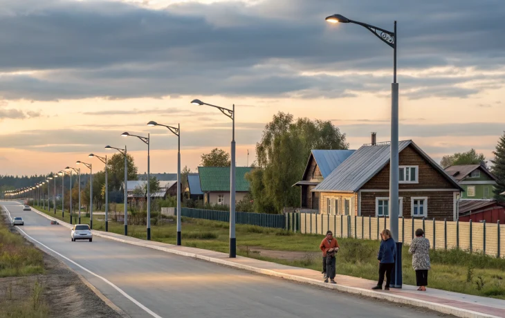 В Новопокровской построили новую линию уличного освещения В Новопокровской построили новую линию уличного освещения