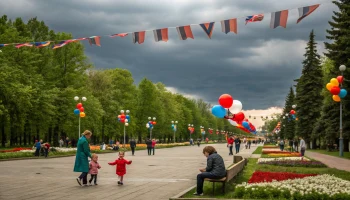 Праздник Победы продолжился в парке Новокубанска