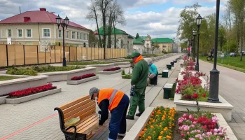 Староминская готовится к весенне-летнему сезону и обновляет общественные пространства