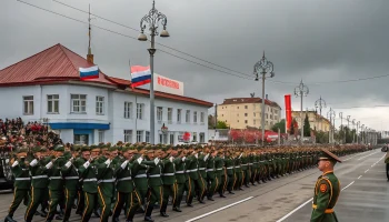В Кореновске прошёл смотр строя и песни