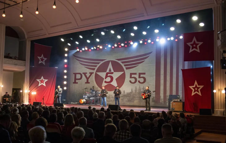 &laquo;Рубеж 55&raquo; выступил в Новопокровской перед Днем Победы