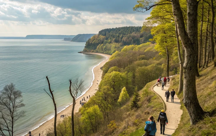 Мартовская Джубга привлекает туристов прогулками у моря и в лесу