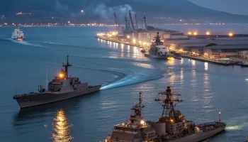 Учения ВМБ пройдут в порту Новороссийска ночью 24 февраля