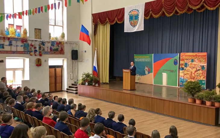 В Белоглинском районе прошёл первый слёт Орлят России для школьников