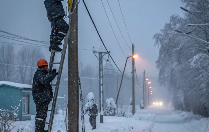 Энергетики Усть-Лабинского района восстанавливают электросети после сильного снегопада Энергетики Усть-Лабинского района восстанавливают электросети после сильного снегопада