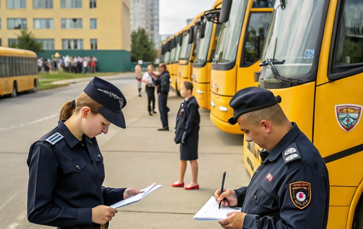 Госавтоинспекция Крымского района проверяет школьные автобусы перед учебным годом Госавтоинспекция Крымского района проверяет школьные автобусы перед учебным годом