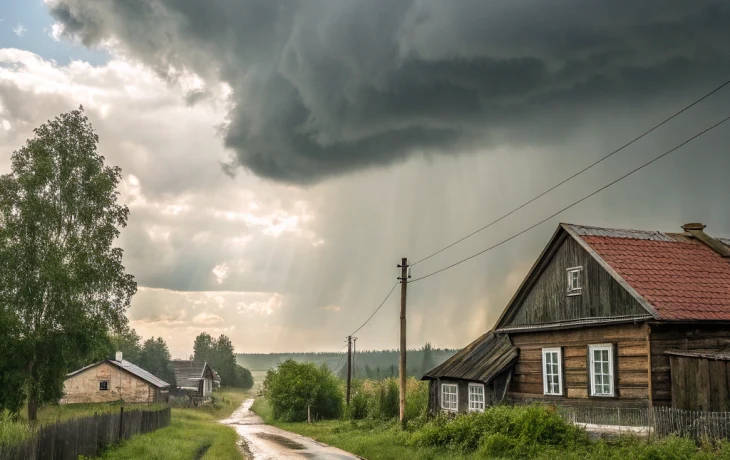 Пасмурная погода с кратковременным дождём ожидается сегодня в Белой Глине