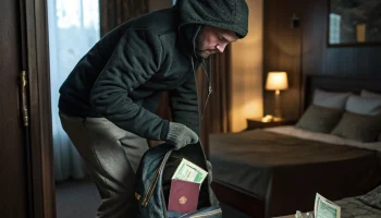 В Ейске мужчина похитил рюкзак с деньгами и паспортом из номера базы отдыха В Ейске мужчина похитил рюкзак с деньгами и паспортом из номера базы отдыха
