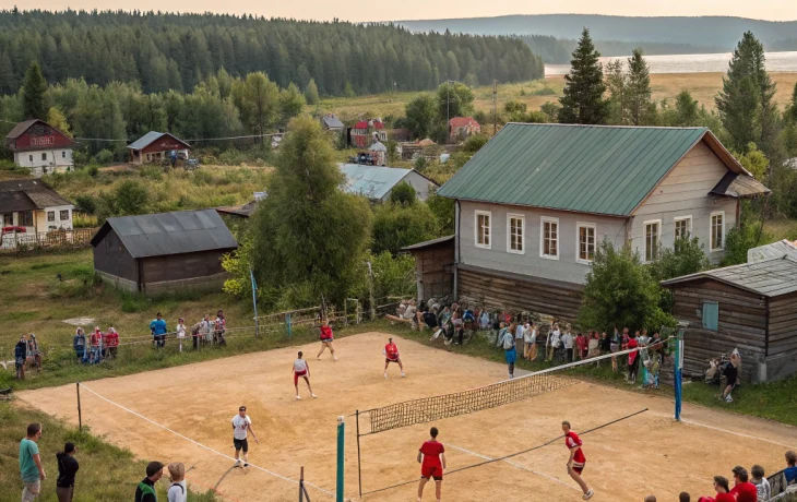 В Ильском прошли волейбольные матчи среди организаций