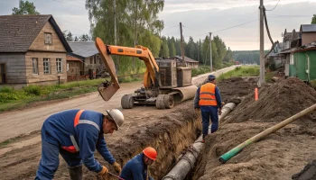 В Крыловском районе обновляют водопроводные сети по нацпроекту