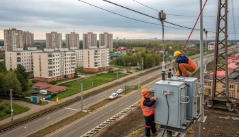 В Крыловском районе подключили новые объекты к электросетям