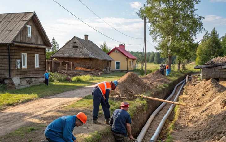 В Крыловской продолжается обновление водопроводных сетей