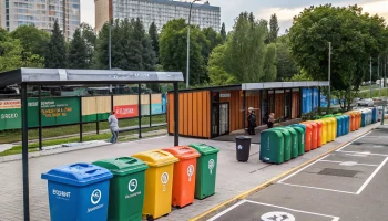 В Полтавской установят 39 контейнерных площадок для удобного и безопасного сбора мусора