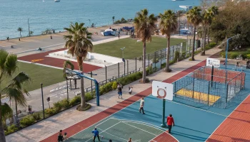 В Геленджике открыли новые уличные спортплощадки