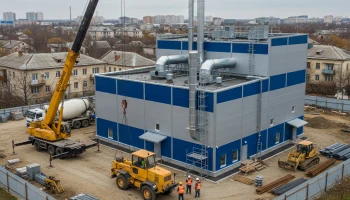 В Крымске завершается строительство новой котельной на улице Слободской