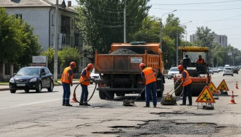 Ямочный ремонт дорог в Славянске-на-Кубани охватил несколько районов города
